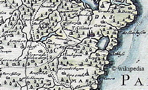 Teilausschnitt einer historischen Karte von Wagrien etwa 1682-1688   -   Fr eine Gesamtdarstellung der Karte klicken Sie bitte auf das Bild.