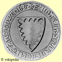 Das Siegel der Grafen von Schauenburg und Holstein (Gerhards I. und Johann I.)